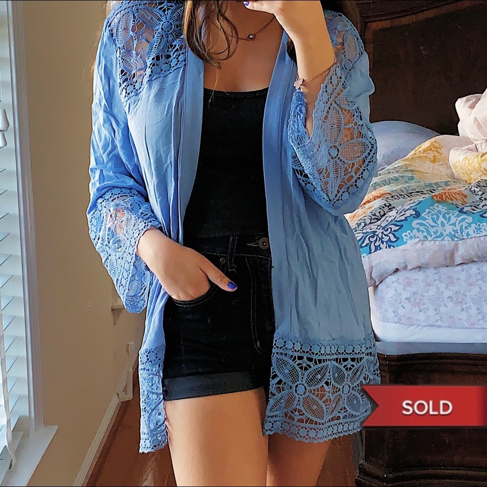 NY Collection Embroidered Cardigan